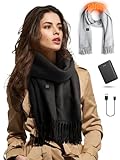 Eventek Heated Scarf for Men/Women with 5500mAh Battery, 3 Temperature Settings Battery Operated...