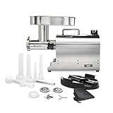 Weston Pro Series Electric Meat Grinder, Commercial Grade, 750 Watts, 1 HP, 9lbs. Per Minute,...