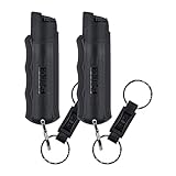 SABRE Pepper Spray Keychain with Quick Release for Easy Access – Max Police Strength OC Spray,...