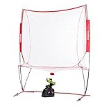 Furlihong 6802NT 2 in 1 Tennis Ball & Baseball Training Machine and Net Combo, Ball Recycling...