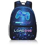 SENROLAN Abstract Gamepad Backpack Games Gaming Travel Laptop Backpack Water Resistant Bags Bookbag...