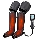 BOB AND BRAD Leg Massager with Heat and Compression, Foot Calf Thigh Leg Compression Massager for...