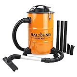 BACOENG 5.3-Gallon Ash Vacuum Cleaner with Double Stage Filtration System, 10 Amp Ash Vac with 1200W...