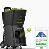 PT-Smart Tennis Ball Machine, App-Controlled, 12–75 mph Speed, 1.8–8s Feed Interval, 100-Ball...