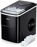 Silonn Ice Makers Countertop, 9 Cubes Ready in 6 Mins, 26lbs in 24Hrs, Self-Cleaning Ice Machine...