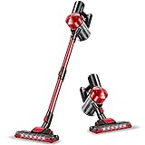 iwoly C150 Cordless Vacuum Cleaner Rechargeable with 2200mAh Detachable Battery, 18000Pa Cyclone...