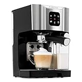 KLARSTEIN BellaVita Coffee Maker, Self-Cleaning System, 3-in-1 Function for Espresso, Cappuccino,...