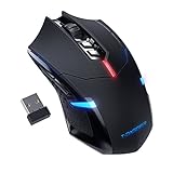 T-DAGGER Wireless Gaming Mouse- USB Cordless PC Accessories Computer Mice with LED Backlit,...