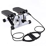 YSSOA Mini Stepper with Resistance Band, Stair Stepping Fitness Exercise Home Workout Equipment for...