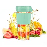 Portable Blender,Personal Blender for Shakes and Smoothies, Mini USB Rechargeable 4-Point Stainless...