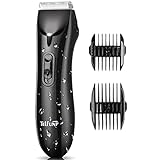 Telfun Body Trimmer for Men, Electric Groin Hair Trimmer, Replaceable Ceramic Blade Heads,...