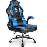 N-GEN Gaming Chair Ergonomic Office Chair PC Desk Chair with Lumbar Support Flip Up Arms Levelled...