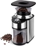 Electric Conical Burr Coffee Grinder, Adjustable Burr Mill with 19 Precise Grind Setting, Stainless...