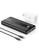 Anker Portable Charger, PowerCore III Elite 19200 60W Power Bank Bundle with 65W PD Wall Charger for...