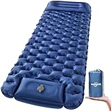 WANNTS Sleeping Pad, Ultralight Inflatable Sleeping Pad for Camping, Built-in Pump, Ultimate for...