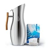 pH Vitality Alkaline Water Filter Pitcher for Drinking Water Stainless Steel - Alkaline Water...