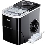 Silonn Ice Maker Countertop, 9 Cubes Ready in 6 Mins, 26lbs in 24Hrs, Self-Cleaning Ice Machine with...