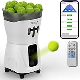 PUSUN PT-MINI Pro Portable Tennis Ball Machine - Lightweight Indoor Tennis Server with APP Control,...