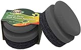 SCRUBIT Grill Cleaning Brush - Bristle Free BBQ Cleaner with Heavy Duty Scrubber Pad, Safe Cast Iron...