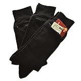 Pocket Socks Novelty Dress Socks for Men & Women - Anti Pickpocket Socks w/a Hidden Pocket - Large...