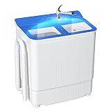 INTERGREAT Portable Waher and Dryer, 14.5 lbs Mini Small Washing Machine Combo with Spin Dryer,...