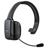 LEAYU Bluetooth Headset, Wireless Trucker Headset with Noise Canceling Microphone & Mute...