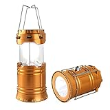 Censinda LED Camping Lantern, Solar and Rechargeable Lantern Flashlight Collapsible and Portable...