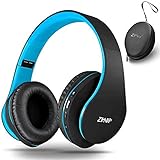 ZIHNIC Bluetooth Headphones Over-Ear, Foldable Wireless and Wired Stereo Headset Micro SD/TF, FM for...