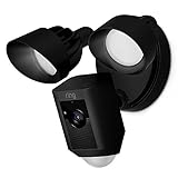 Certified Refurbished Ring Floodlight Camera Motion-Activated HD Security Cam Two-Way Talk and Siren...