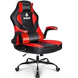N-GEN Gaming Chair Ergonomic Office Chair PC Desk Chair with Lumbar Support Flip Up Arms Levelled...