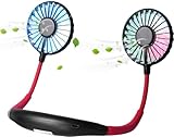 【Upgraded Version】scurry Portable Neck Fan, USB Rechargeable Sport Fans, Lower Noise Strong...