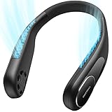 SWEETFULL Portable Neck Fan Bladeless Personal Fan 4000mAh Rechargeable Battery Operated Wearable...