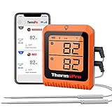 ThermoPro Wireless Meat Thermometer of 500FT, Bluetooth Meat Thermometer for Smoker Oven, Grill...