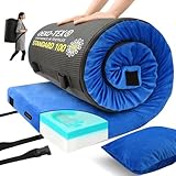 Lxotvae Memory Foam Camping Mattress pad, Comfortable Thick Floor Sleeping Mat for Adults with...