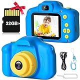 Kids Selfie Camera, 1080P HD Digital Video Camera for Toddler, Portable Camera Toy for Boys Aged 3-9...