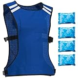 CHILLSWIFT Cooling Vest for Men & Women. Adjustable Body Cooling Products, S - XXL, 4 x Ice Pack,...