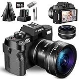 G-Anica 4K Digital Cameras for Photography，48MP/60FPS Video Camera for Vlogging,