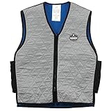 Ergodyne mens - Cooling Vest Embedded Polymer Zipper, Gray, X-Large US