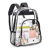Clearworld Large Clear Backpack,Heavy Duty PVC Transparent Backpack,See Through Bookbag with...