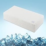 HARBOREST Ice Cube Cooling Pillow for Side Sleepers Memory Foam Side Sleeper Pillow Support Head &...