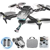 Brushless Motor Drone with Camera-4K FPV Foldable Drone with Carrying Case,40 mins of Battery...