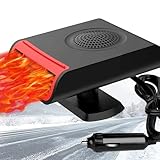 150W 12V Car Heater Portable Car Heater, Auto Heater Fan Fast Heating Quickly Defrost Defogger...
