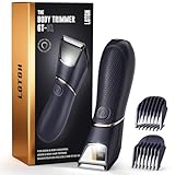 Body Hair Trimmer for Men: Pubic Hair Trimmer with Mirror & LED Light - Electric Ball Shavers with...