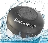 SoundBot SB510 HD Water Resistant Bluetooth Shower Speaker, Handsfree Portable Speakerphone with...