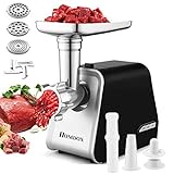 Electric Meat Grinder, 2000W Meat Grinder with 3 Grinders and Sausage Filling Tubes for Home Use,...