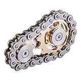 Bike Chain Gear Fidget Spinner, Metal Sprocket Chain Fidget Toy, Stress Anxiety Relief Fidget Toy...