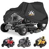 Zettum Riding Lawn Mower Cover - Lawn Tractor Covers Waterproof & Heavy Duty, 600D Outdoor Mower...