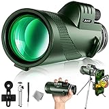 JLHT 40X60 Monocular Telescope High Power Monocular for Adults with Phone Adapter& Tripod& Hand...