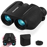 Hontry Binoculars for Adults and Kids, 10x25 Compact Binoculars for Bird Watching, Theater and...