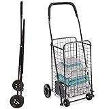 DMI Utility Cart with Wheels to be used for Shopping, Grocery, Laundry and Stair Climber Cart,...
